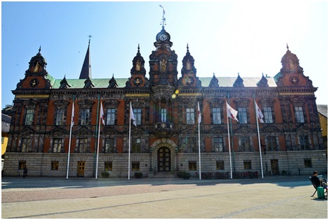 Beautiful architecture in Malmo, Sweden