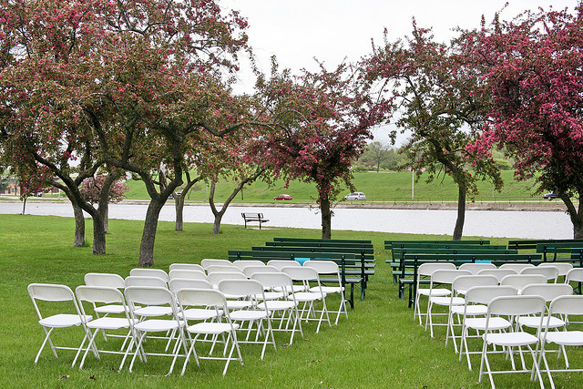 A wedding in a park in Sydney