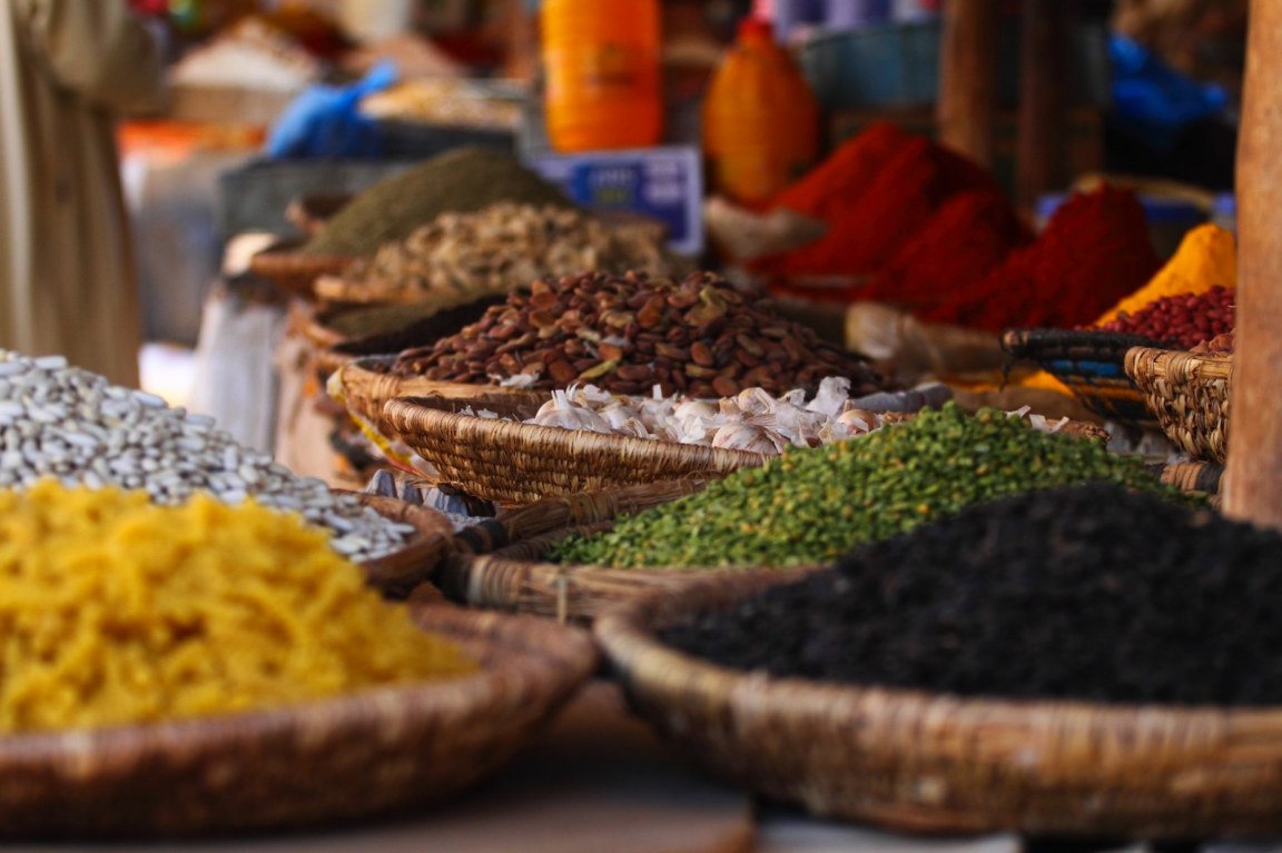 Spices for sale in Zanzibar