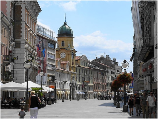 Street in Rijeka, Croatia